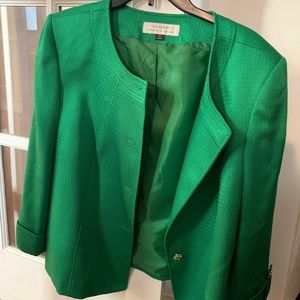 Woman’s Sz 18 Kelly GREEN Blazer Jacket plus